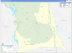 Montgomery County, NC Digital Map Basic Style