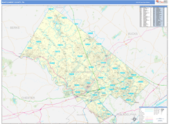 Montgomery County, PA Digital Map Basic Style