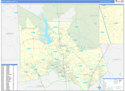 Montgomery County, TX Digital Map Basic Style