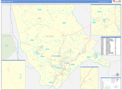 Moore County, NC Digital Map Basic Style