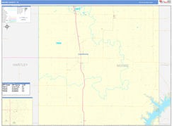 Moore County, TX Digital Map Basic Style