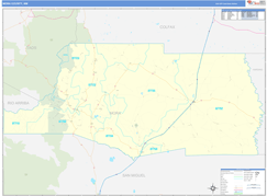 Mora County, NM Digital Map Basic Style