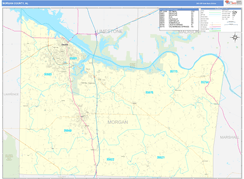 Morgan County, AL Digital Map Basic Style