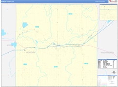 Morgan County, CO Digital Map Basic Style