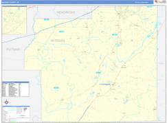 Morgan County, IN Digital Map Basic Style