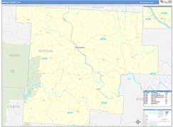 Morgan County, OH Digital Map Basic Style