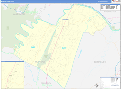 Morgan County, WV Digital Map Basic Style