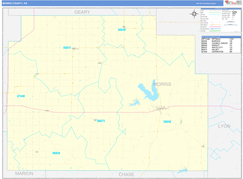 Morris County, KS Digital Map Basic Style