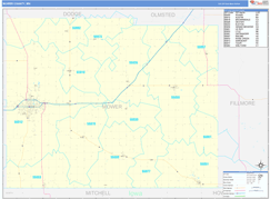 Mower County, MN Digital Map Basic Style