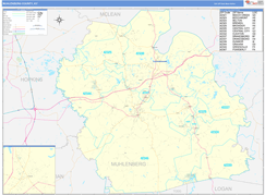 Muhlenberg County, KY Digital Map Basic Style