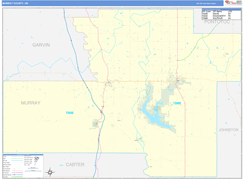 Murray County, OK Digital Map Basic Style