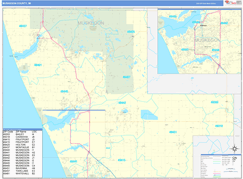 Muskegon County, MI Digital Map Basic Style