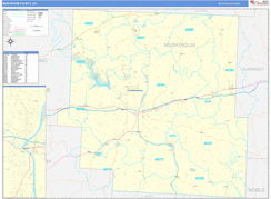 Muskingum County, OH Digital Map Basic Style