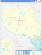 Nacogdoches County, TX Digital Map Basic Style