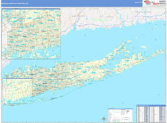 Nassau-Suffolk County, NY Digital Map Basic Style