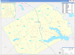 Navarro County, TX Digital Map Basic Style