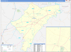 Nelson County, KY Digital Map Basic Style