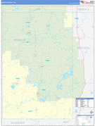 Newaygo County, MI Digital Map Basic Style