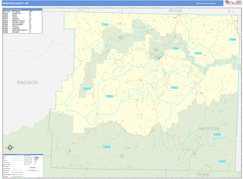 Newton County, AR Digital Map Basic Style