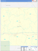 Newton County, MS Digital Map Basic Style