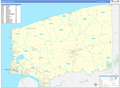 Niagara County, NY Digital Map Basic Style