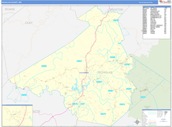 Nicholas County, WV Digital Map Basic Style