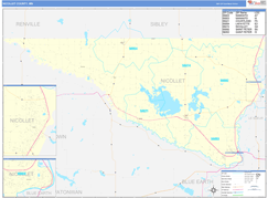 Nicollet County, MN Digital Map Basic Style