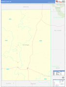 Niobrara County, WY Digital Map Basic Style