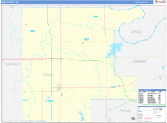 Noble County, OK Digital Map Basic Style