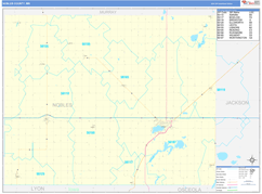 Nobles County, MN Digital Map Basic Style