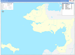 Nome Borough (County), AK Digital Map Basic Style