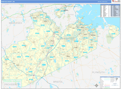 Norfolk County, MA Digital Map Basic Style