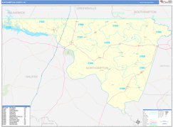 Northampton County, NC Digital Map Basic Style