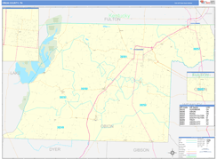 Obion County, TN Digital Map Basic Style