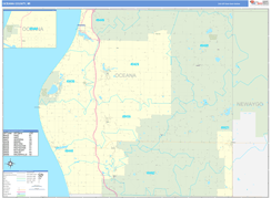 Oceana County, MI Digital Map Basic Style