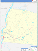 Ohio County, WV Digital Map Basic Style