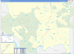 Okanogan County, WA Digital Map Basic Style