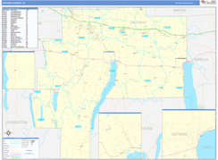 Ontario County, NY Digital Map Basic Style