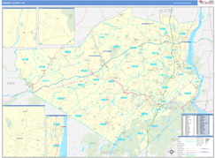 Orange County, NY Digital Map Basic Style