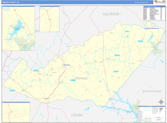 Orange County, VA Digital Map Basic Style