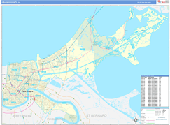 Orleans Parish (County), LA Digital Map Basic Style