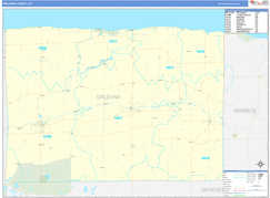 Orleans County, NY Digital Map Basic Style