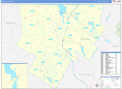 Orleans County, VT Digital Map Basic Style