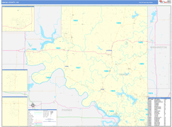Osage County, OK Digital Map Basic Style