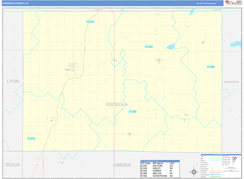 Osceola County, IA Digital Map Basic Style