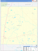 Osceola County, MI Digital Map Basic Style