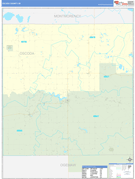 Oscoda County, MI Digital Map Basic Style