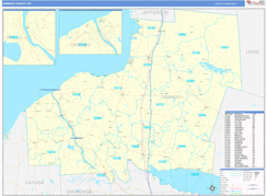 Oswego County, NY Digital Map Basic Style