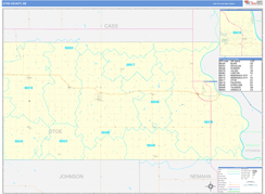 Otoe County, NE Digital Map Basic Style