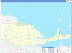 Ottawa County, OH Digital Map Basic Style